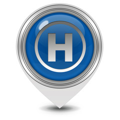 Obraz premium Emergency pointer icon on white background