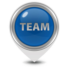 Team pointer icon on white background