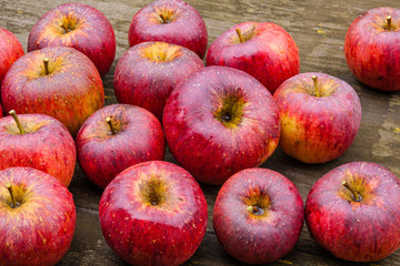 Rote Bio-Äpfel