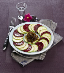 zucchini carpaccio beets