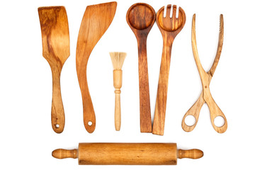 Wooden kitchen utensils