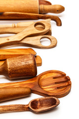 Wooden kitchen utensils