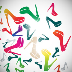 abstract background: shoe