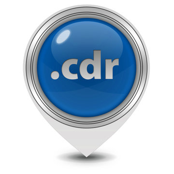 .cdr pointer icon on white background