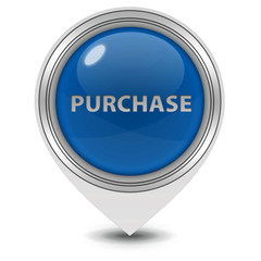 Purchase pointer icon on white background