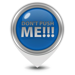 Do not push me pointer icon on white background