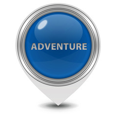 Adventure pointer icon on white background