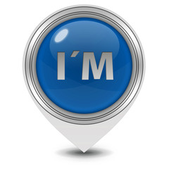 I am pointer icon on white background