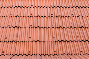 Orange tile roof