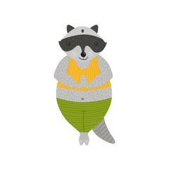 Animal yoga illustration