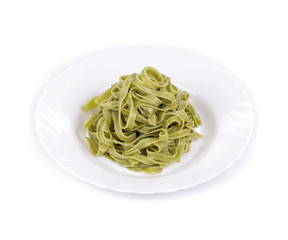 Fresh pasta tagliatelle