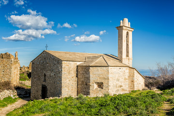 Abandoned village of Occi near Lumio in Corsica