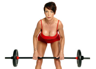 Fototapeta na wymiar Fitness Woman