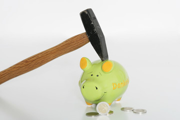 Sparschwein plündern