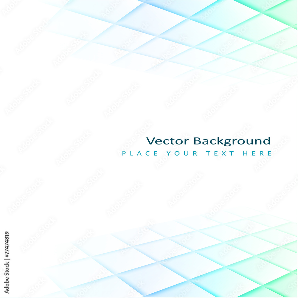 Poster abstract perspective background with square tiles