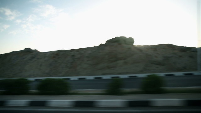 Traveling on roads in Egypt
