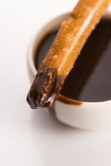 deliciuos spanish Churros with hot chocolate