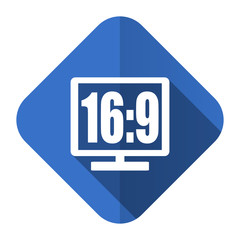 16 9 display flat icon