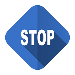 stop flat icon