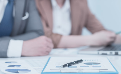 Business people discussing during a meeting