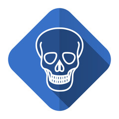skull flat icon death sign