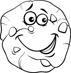 cookie cartoon coloring page