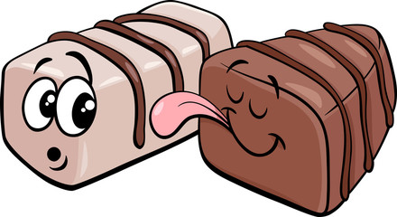 pralines cartoon illustration