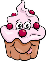 cupcake cartoon illustration