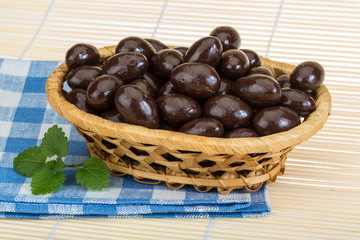 Almond in chocolate