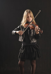 Girl Playing the Violin