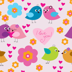 Seamless pattern for Valentine's Day