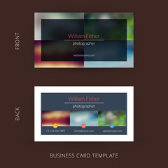 Vector creative and clean business card template