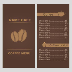 Obraz premium Design coffee menu