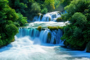 Foto op Plexiglas Watervallen Krka © pershing