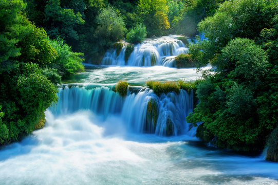 Fototapeta Waterfalls Krka