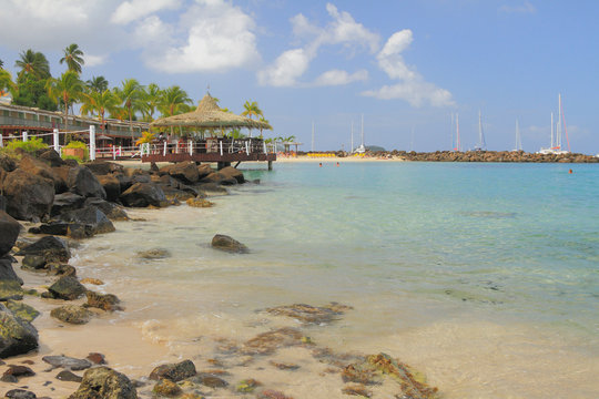 Beach Puent-du-But. Pointe du Bout, Martinique