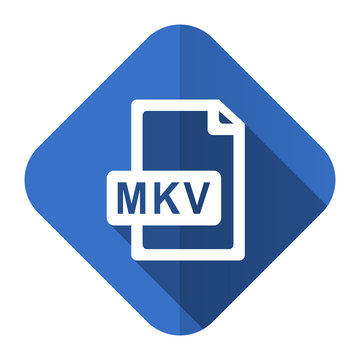 mkv file flat icon