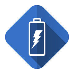 battery flat icon power sign
