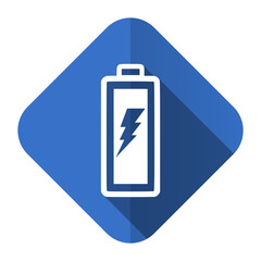 battery flat icon power sign