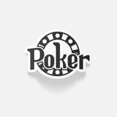 realistic design element: poker