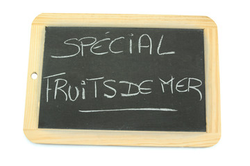 Obraz premium ardoise spécial fruits de mer