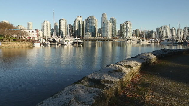 False Creek Seawall Morning, Vancouver