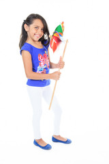 Columbian Little Girl Cute Look