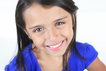 Columbian Little Girl Cute Look