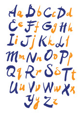 Vector alphabet. Hand drawn letters.