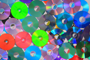 color DVD and CD background