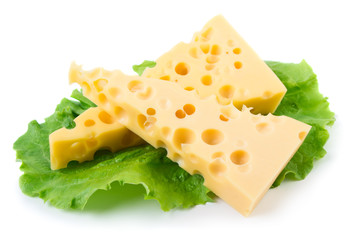 Cheese with green herb
