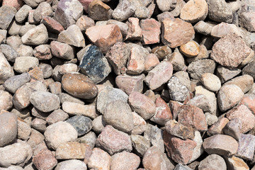 A pile of rock - construction material