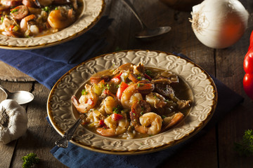 Homemade Shrimp and Sausage Cajun Gumbo