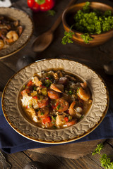 Homemade Shrimp and Sausage Cajun Gumbo